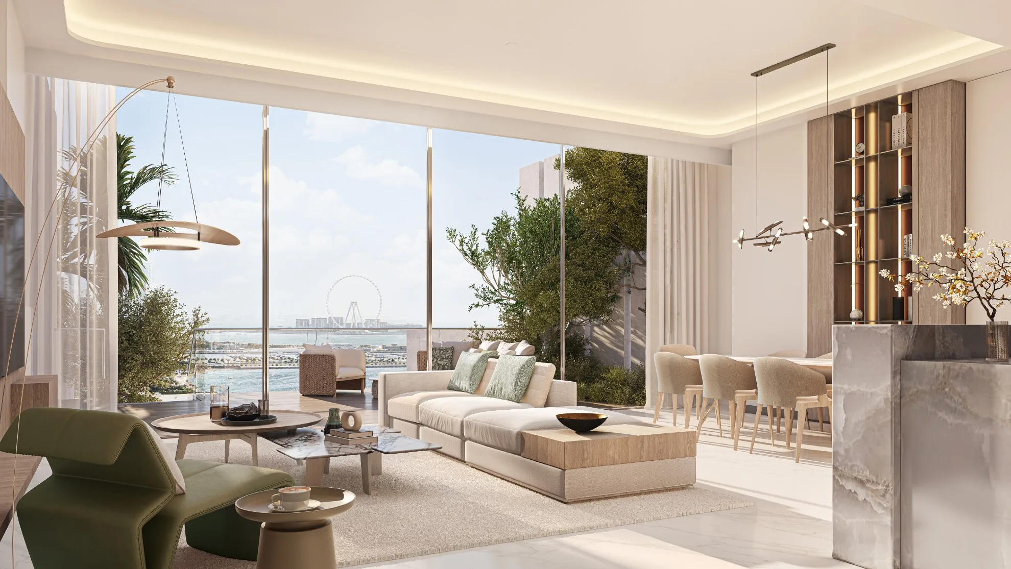 Warm open-plan residence at Lunaya Terraces